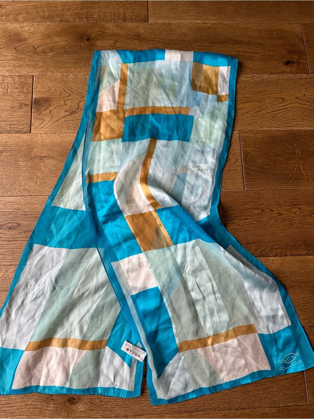 Vintage Oscar de la Renta 100% Silk Scarf